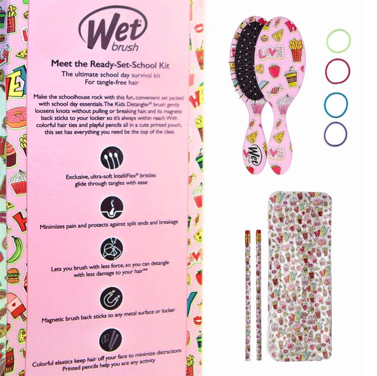 Wet Brush Ready, Set, School Detangling Kit-Wet Brush-Brand_Wet Brush,Collection_Gifts,Collection_Hair,Collection_Tools and Brushes,Gifts and Sets,Gifts_Under 25,Tool_Brushes,Tool_Detangling Brush,Tool_Hair Tools,Tool_Kids Brushes,WET_Kid's Brushes and Products,WET_Kits and Sets,WET_Mini Detanglers