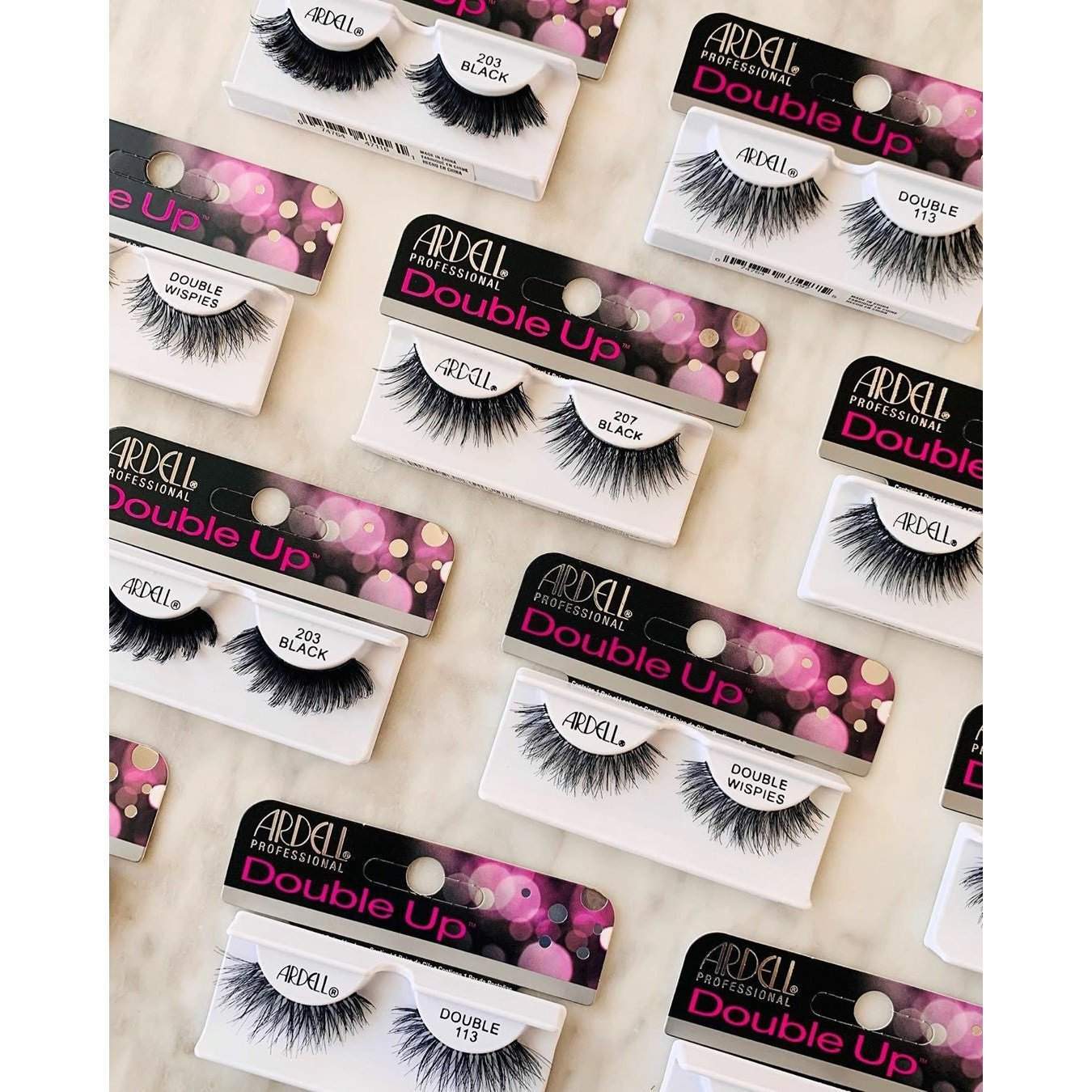 Ardell 203 Double Up Black Faux Lashes-Ardell-ARD_Natural,Brand_Ardell,Collection_Makeup,Makeup_Eye,Makeup_Faux Lashes