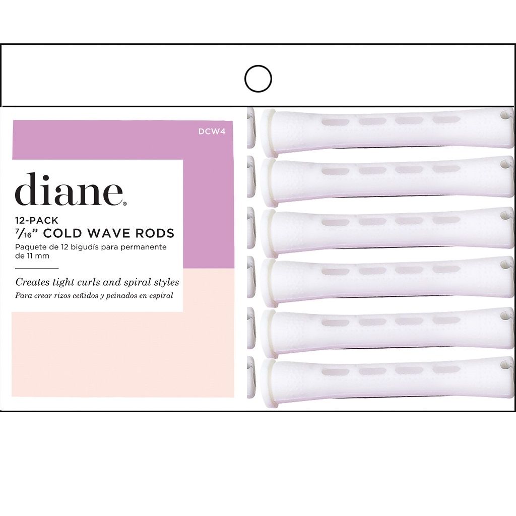 Diane Cold Wave Rods 7/16in. White 12Pk