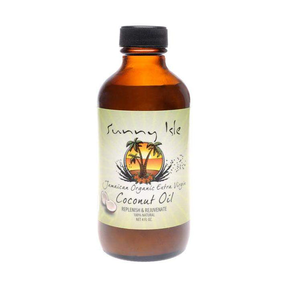 Sunny Isle Jamaican Organic Extra Virgin Coconut Oil 4oz-Sunny Isle-Brand_Sunny Isle,Collection_Hair,Hair_Hair Oil,Hair_Treatments