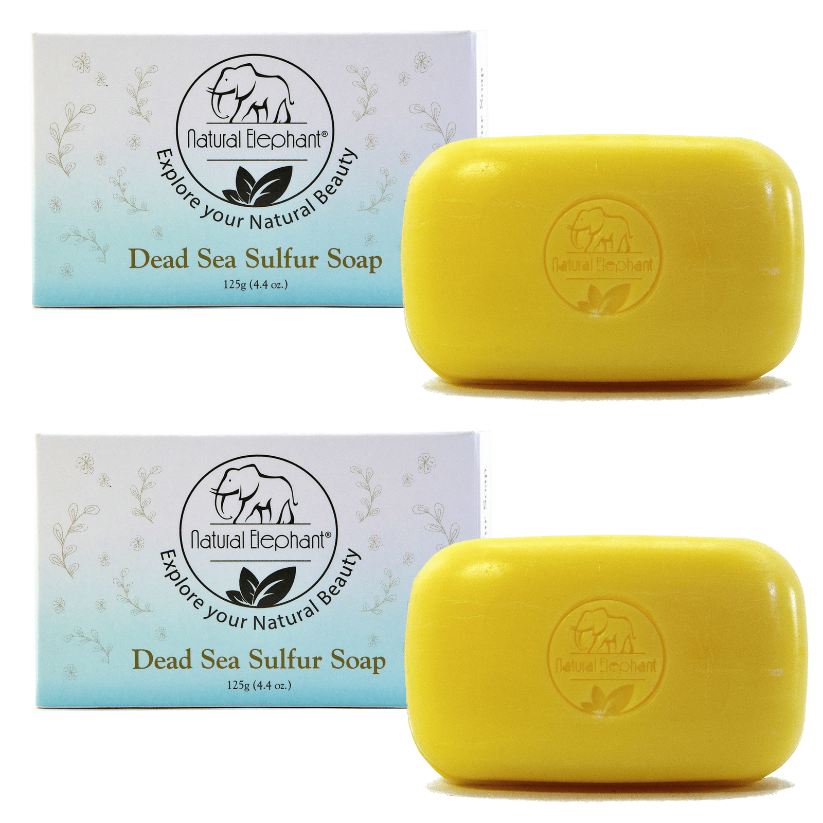 Natural Elephant Dead Sea Sulfur Soap 4.4 oz (125 g)