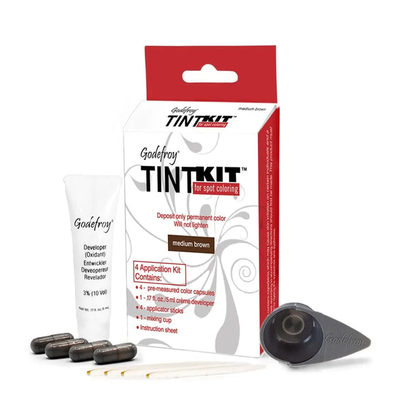 Godefroy Tint Kit (4 Application Kit) for Hair Coloring and Touchups