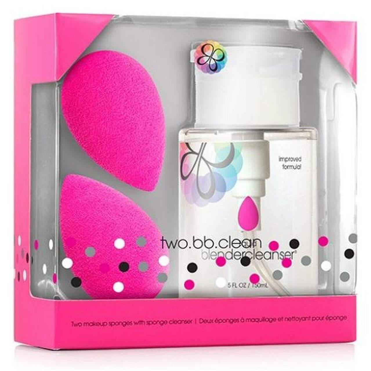 beautyblender two.bb.clean Two Original Beautyblenders + 5 oz Blendercleanser-Beautyblender-Beauty Blender_Accessories,Beauty Blender_Sponges,Brand_beautyblender